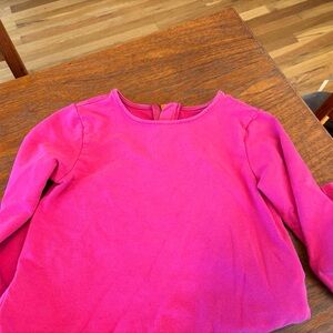 Primary Fuchsia Long Sleeve pocket Tunic dress, kids size 10